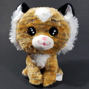 Russ Tawny the Lynx Wildcat Plush Toy  Lil Peepers Sparkle Eyes  Plushie 8" Cat